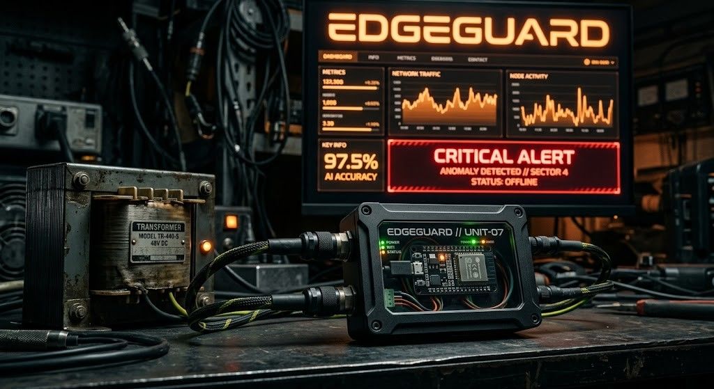 EdgeGuard: AI-Driven Predictive Maintenance for Power Transformers